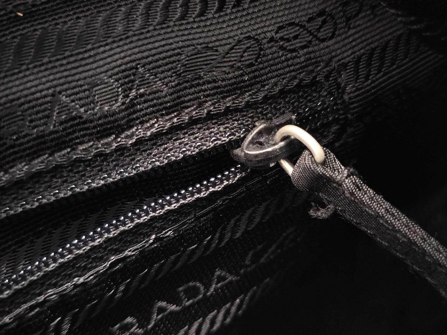 PRADA nylon messenger shoulder bag