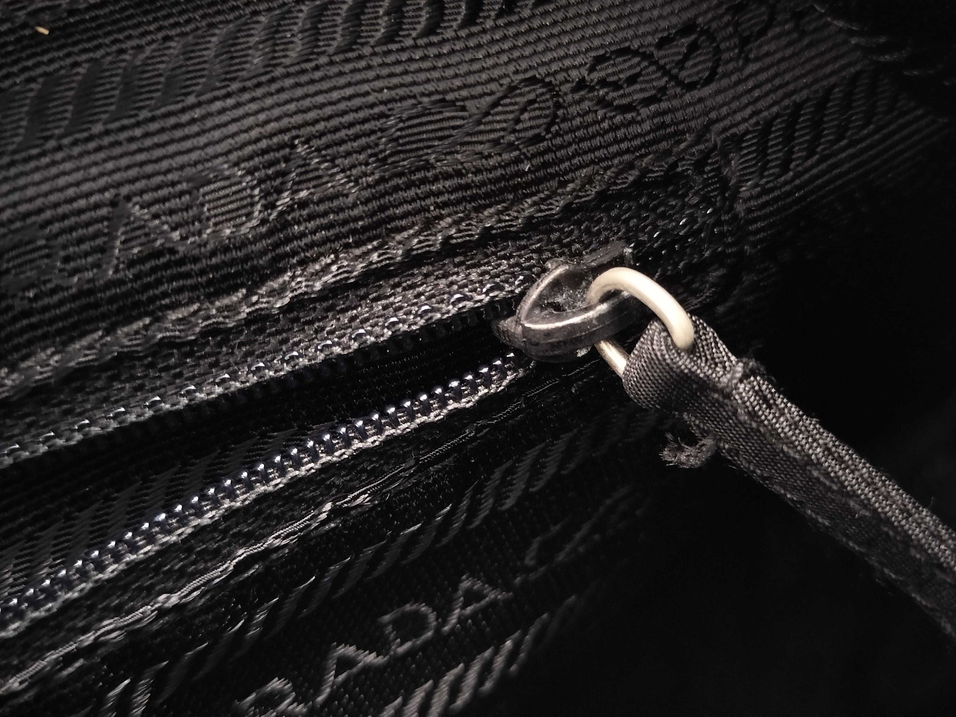 PRADA nylon messenger shoulder bag