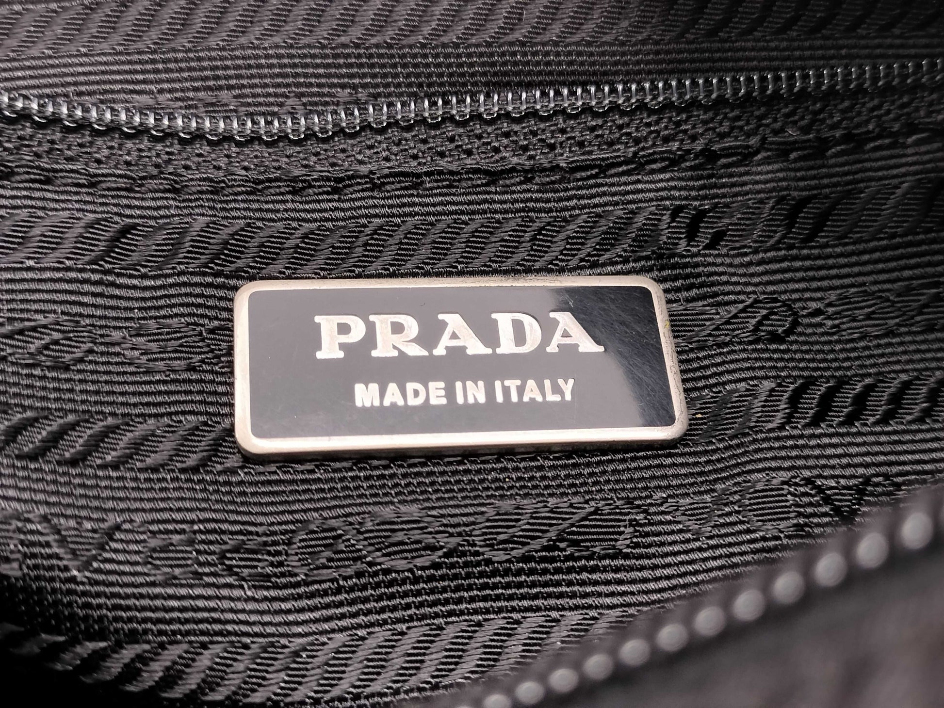 PRADA nylon messenger shoulder bag