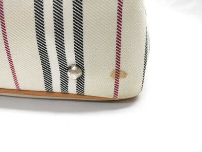 BURBERRY Canvas Nova Check Border Handbag