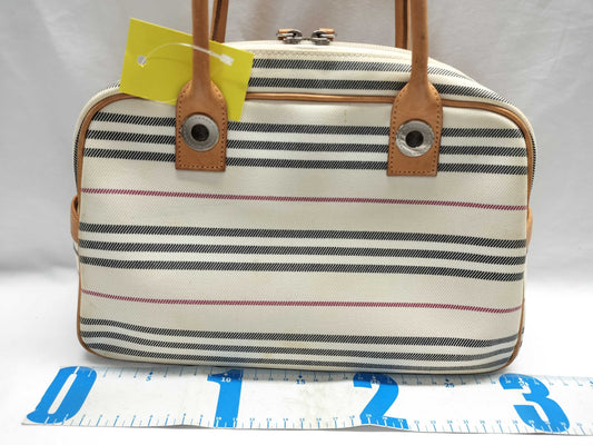 BURBERRY Canvas Nova Check Border Handbag