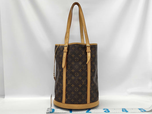 LOUIS VUITTON Monogram Bucket GM Tote Bag with Pouch