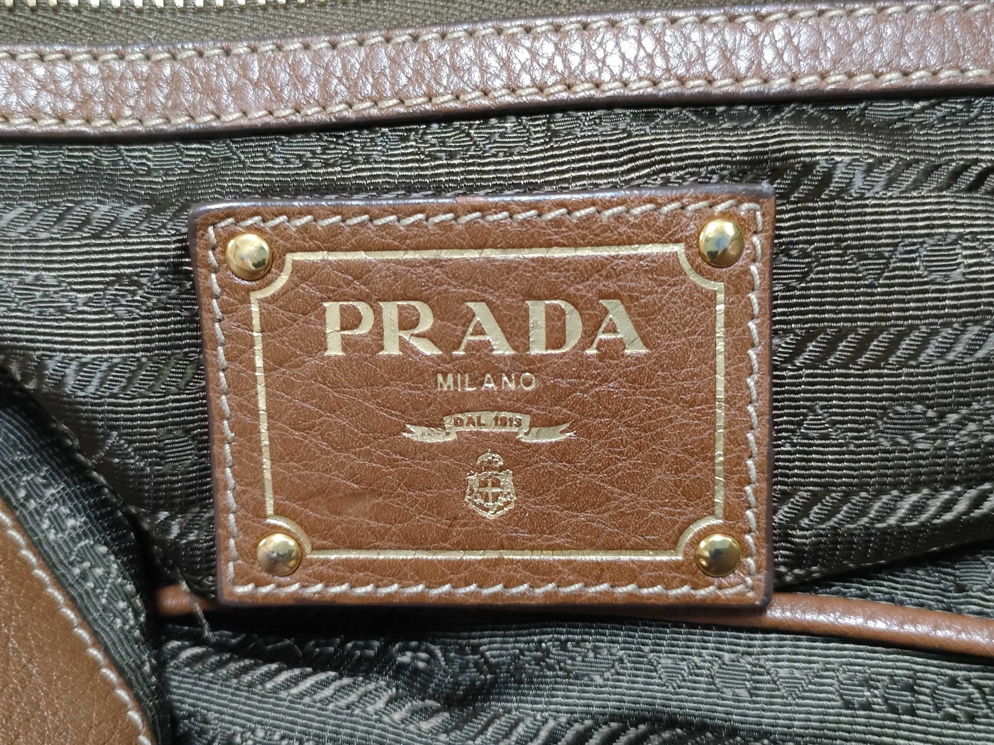 PRADA Nylon x Leather 2-Way Tote Bag