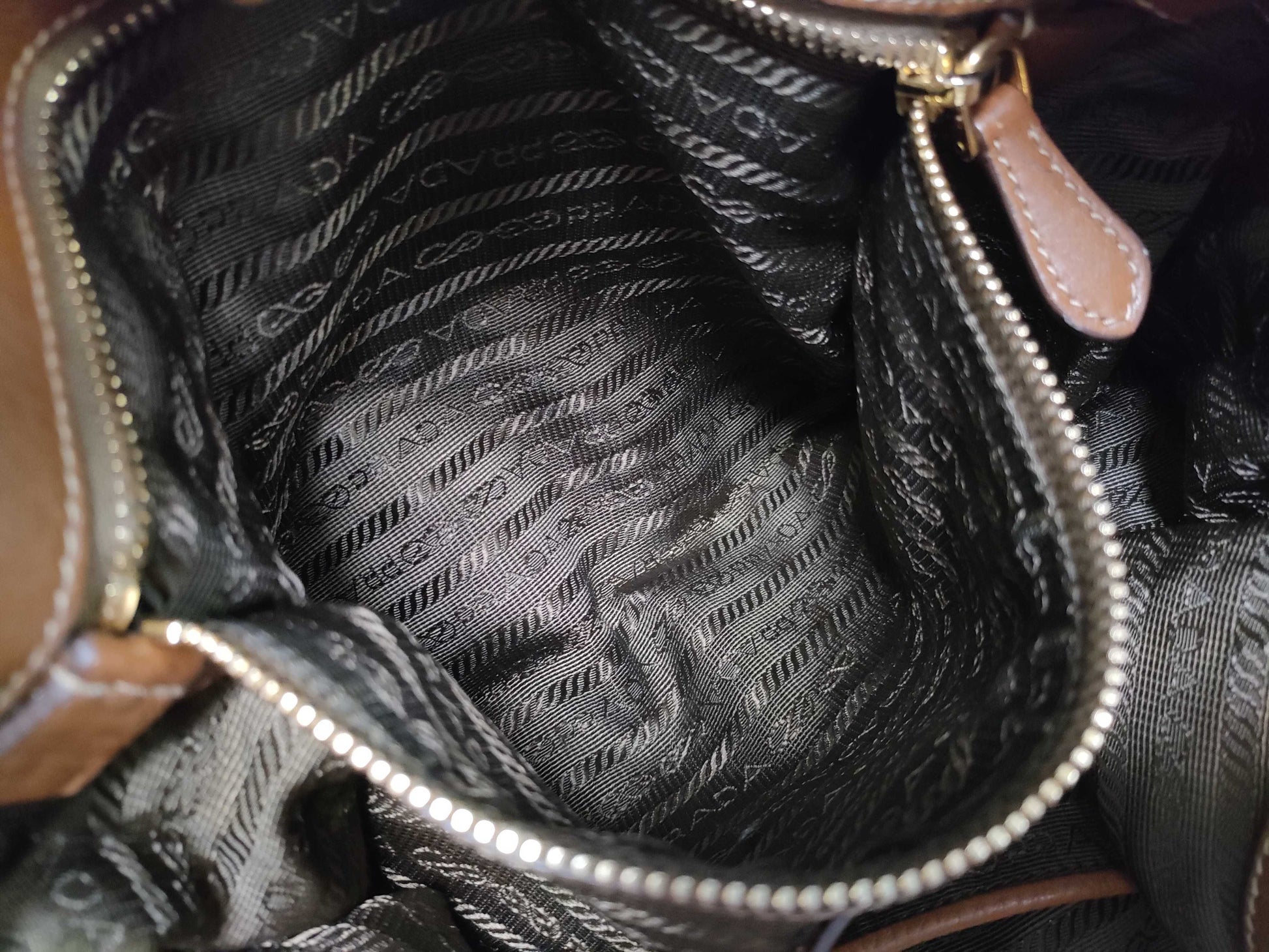 PRADA Nylon x Leather 2-Way Tote Bag