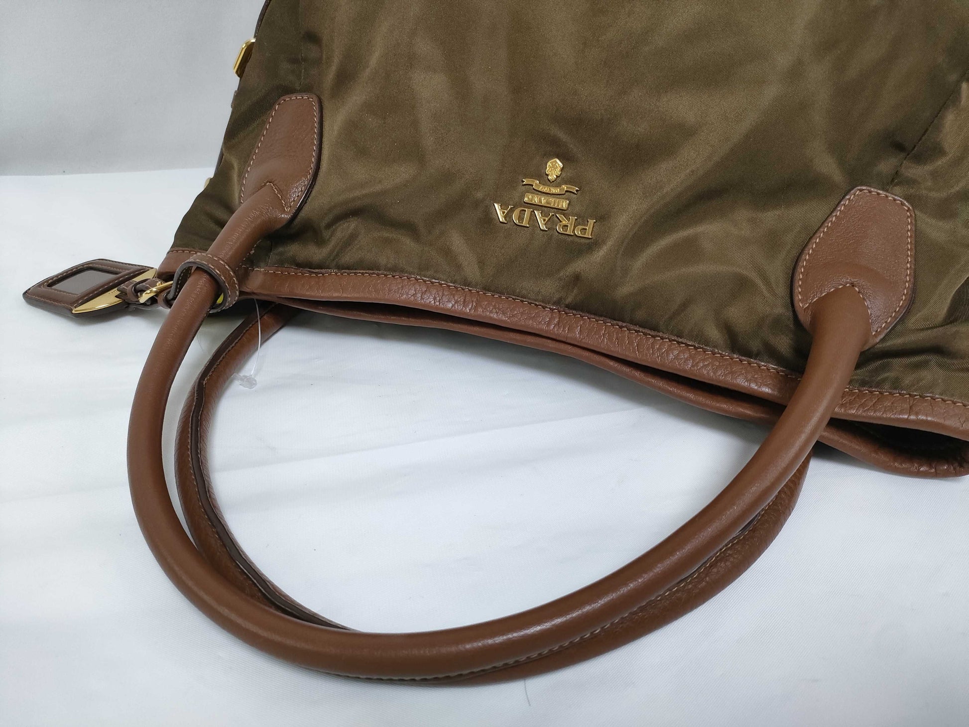 PRADA Nylon x Leather 2-Way Tote Bag