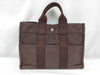 HERMES Foul Tou PM Canvas x Half Leather Bag Handbag