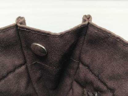 HERMES Foul Tou PM Canvas x Half Leather Bag Handbag