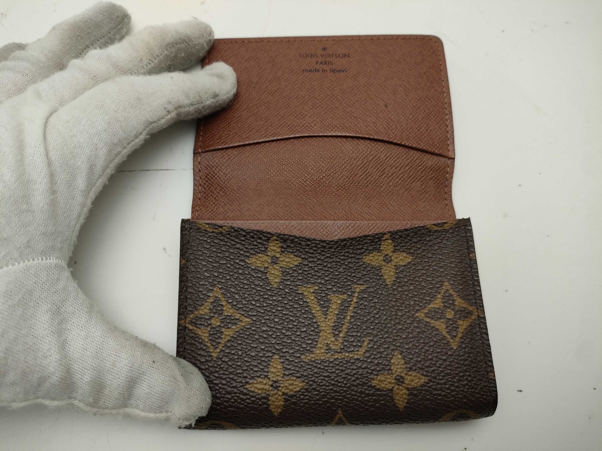 LOUIS VUITTON Monogram M63801 Envelope Carte de Visite Wallet