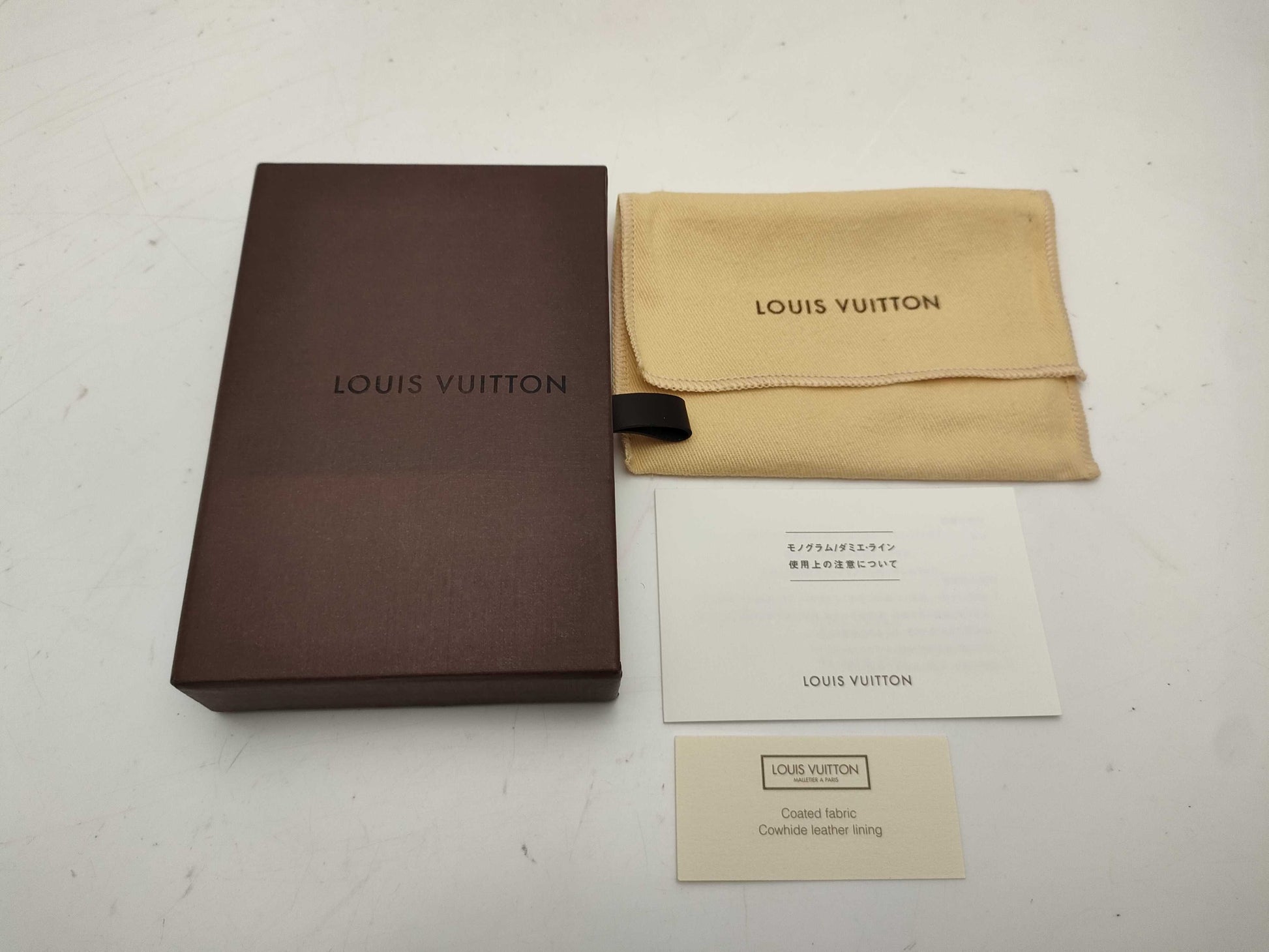 LOUIS VUITTON Monogram M63801 Envelope Carte de Visite Wallet