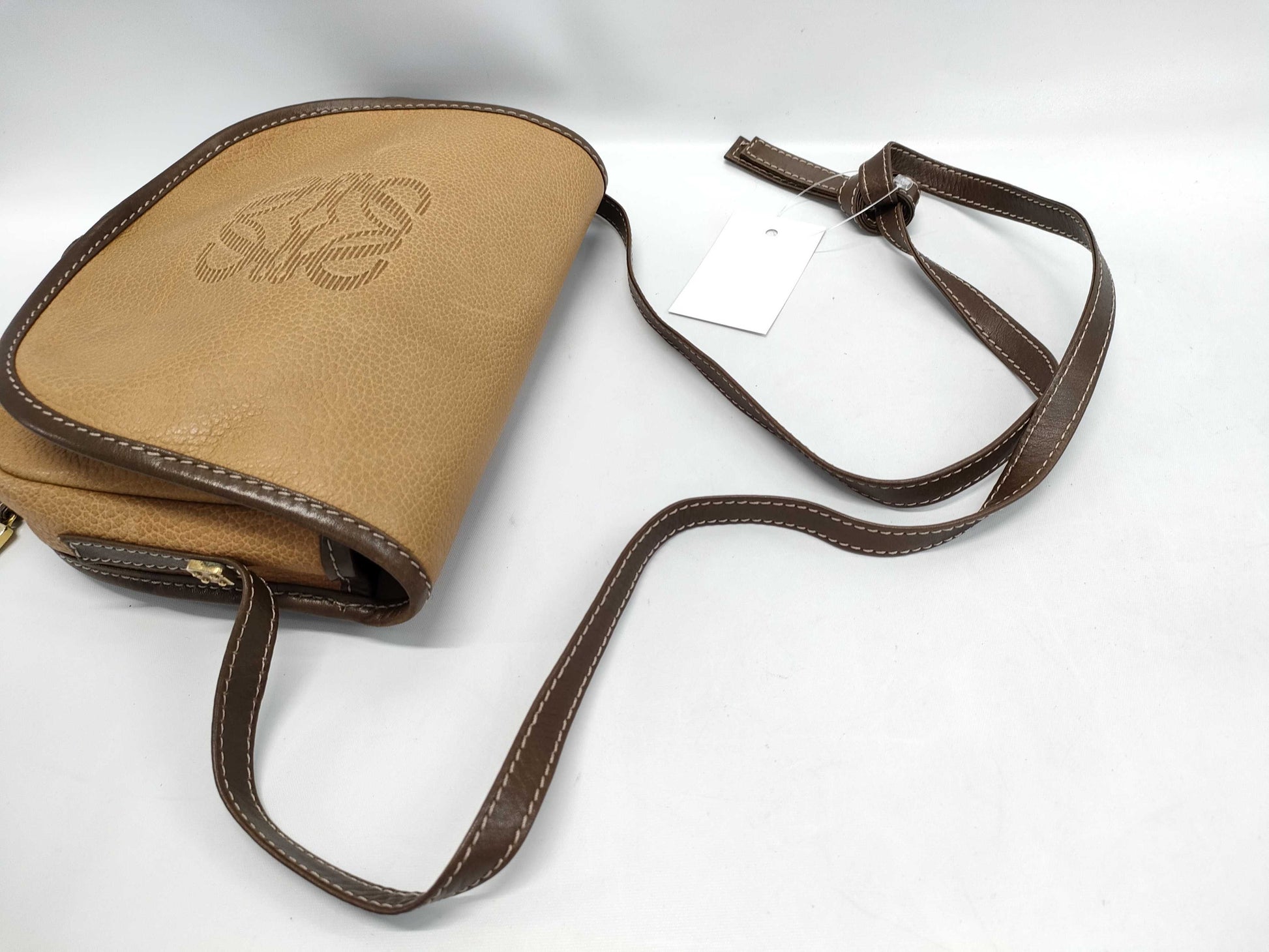LOEWE Leather Shoulder Anagram Shoulder Bag