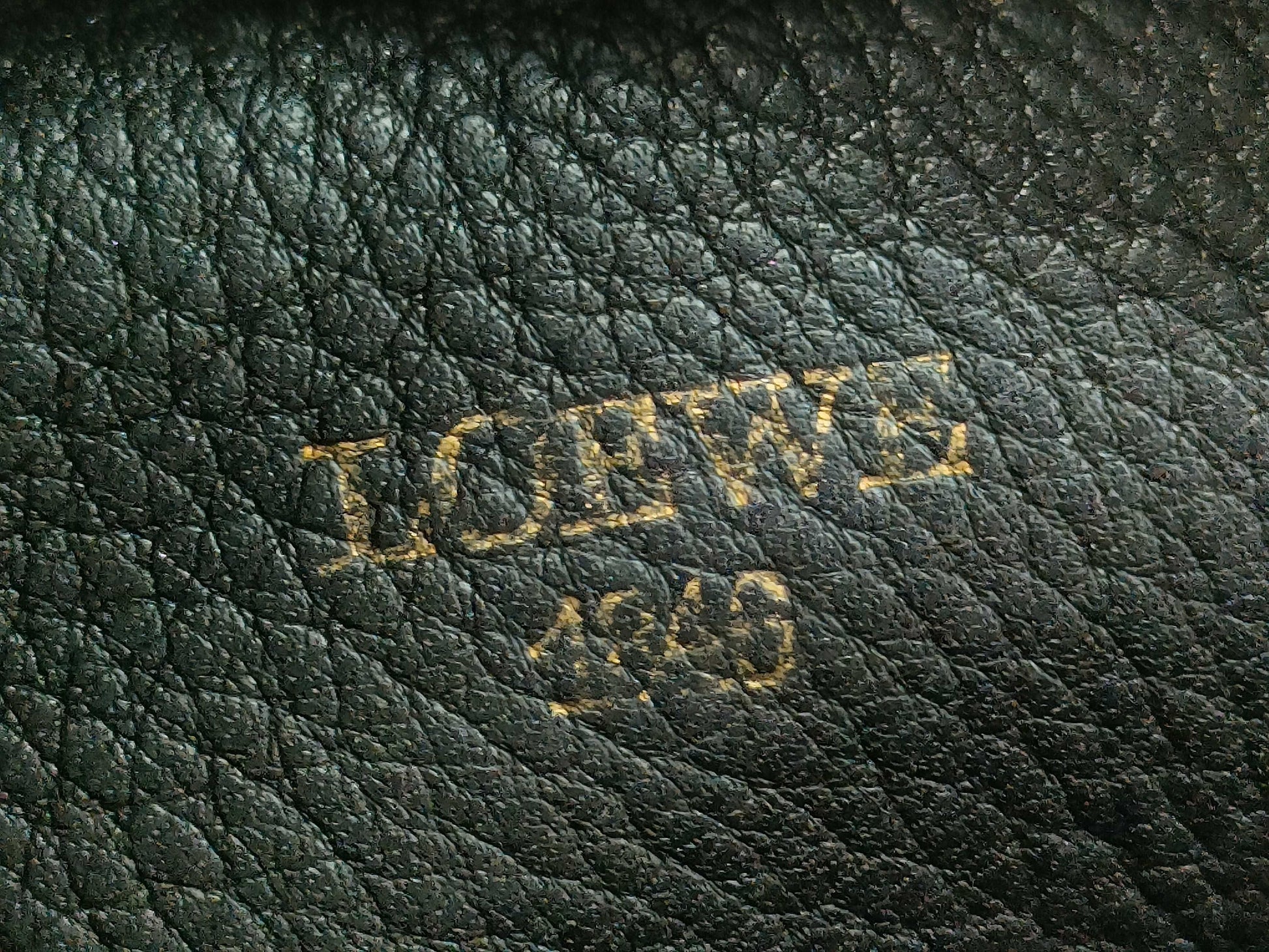 LOEWE Suede Shoulder Anagram Shoulder Bag