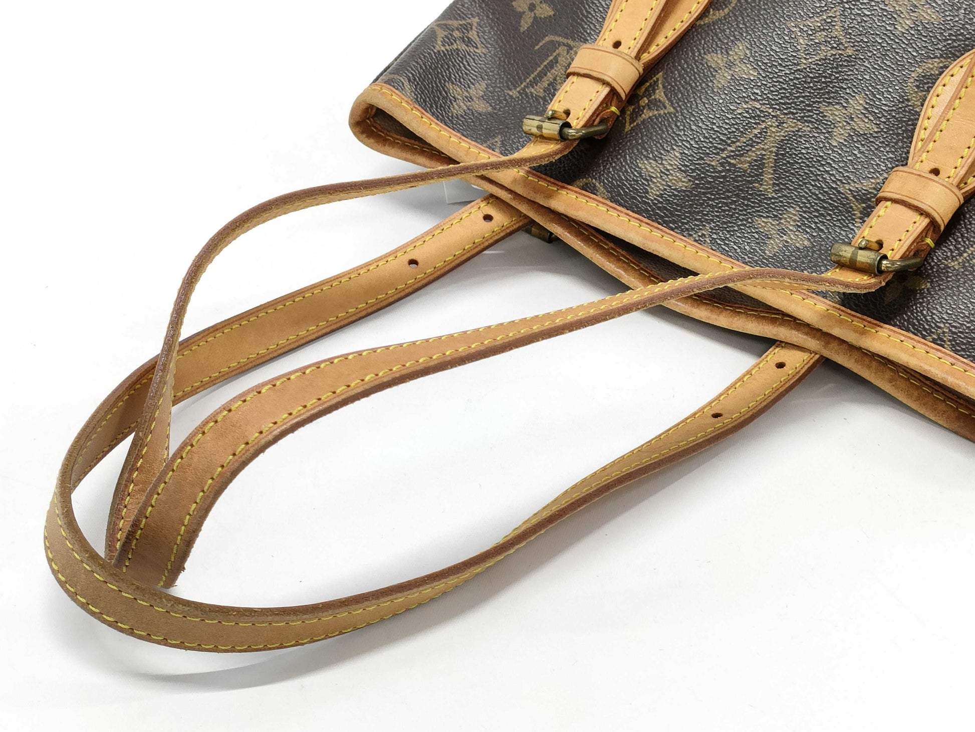LOUIS VUITTON Monogram M42238 Petit Bucket Tote Bag 