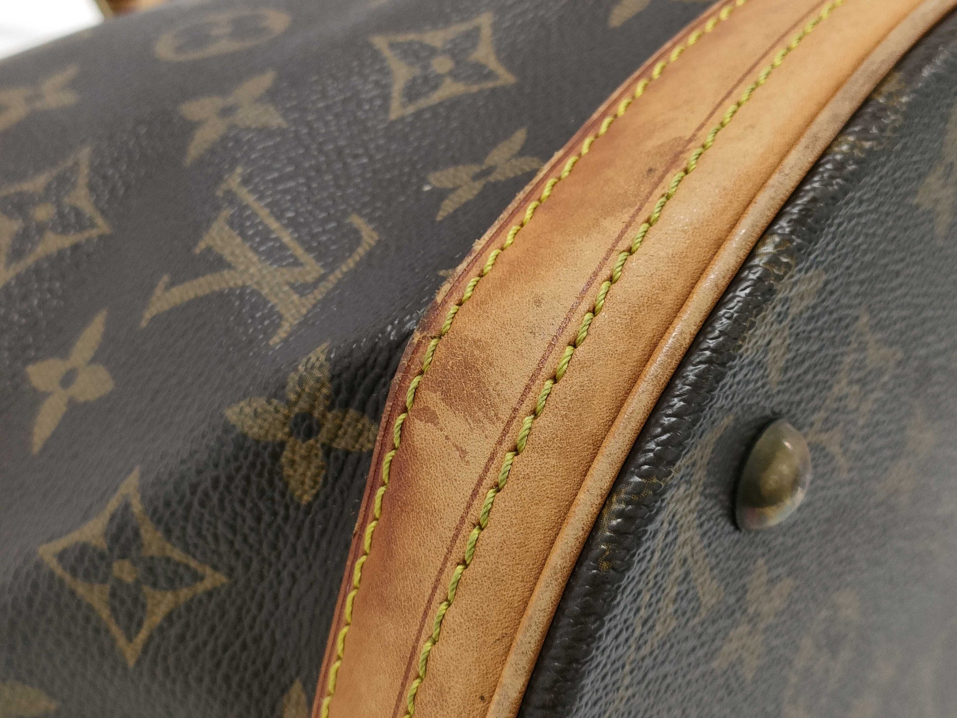 LOUIS VUITTON Monogram M42238 Petit Bucket Tote Bag 