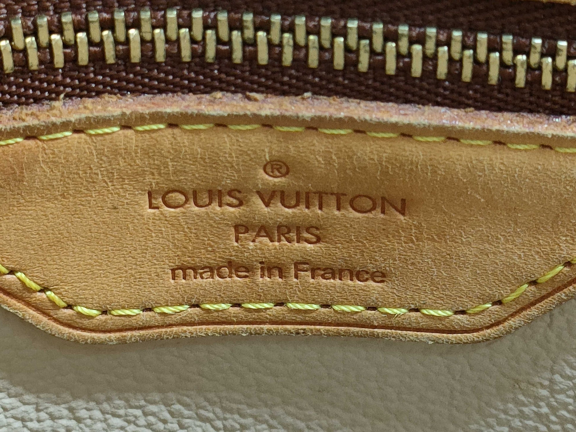 LOUIS VUITTON Monogram M42238 Petit Bucket Tote Bag 