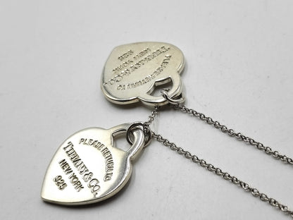 Tiffany & Co. Necklace / Return to Tiffany Double Heart Tag NC SV925 Necklace