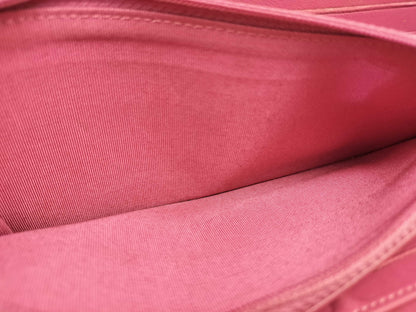 CHANEL [With sticker card] 18th series Lambskin Matelasse Bi-fold Long Wallet Pink Wallet