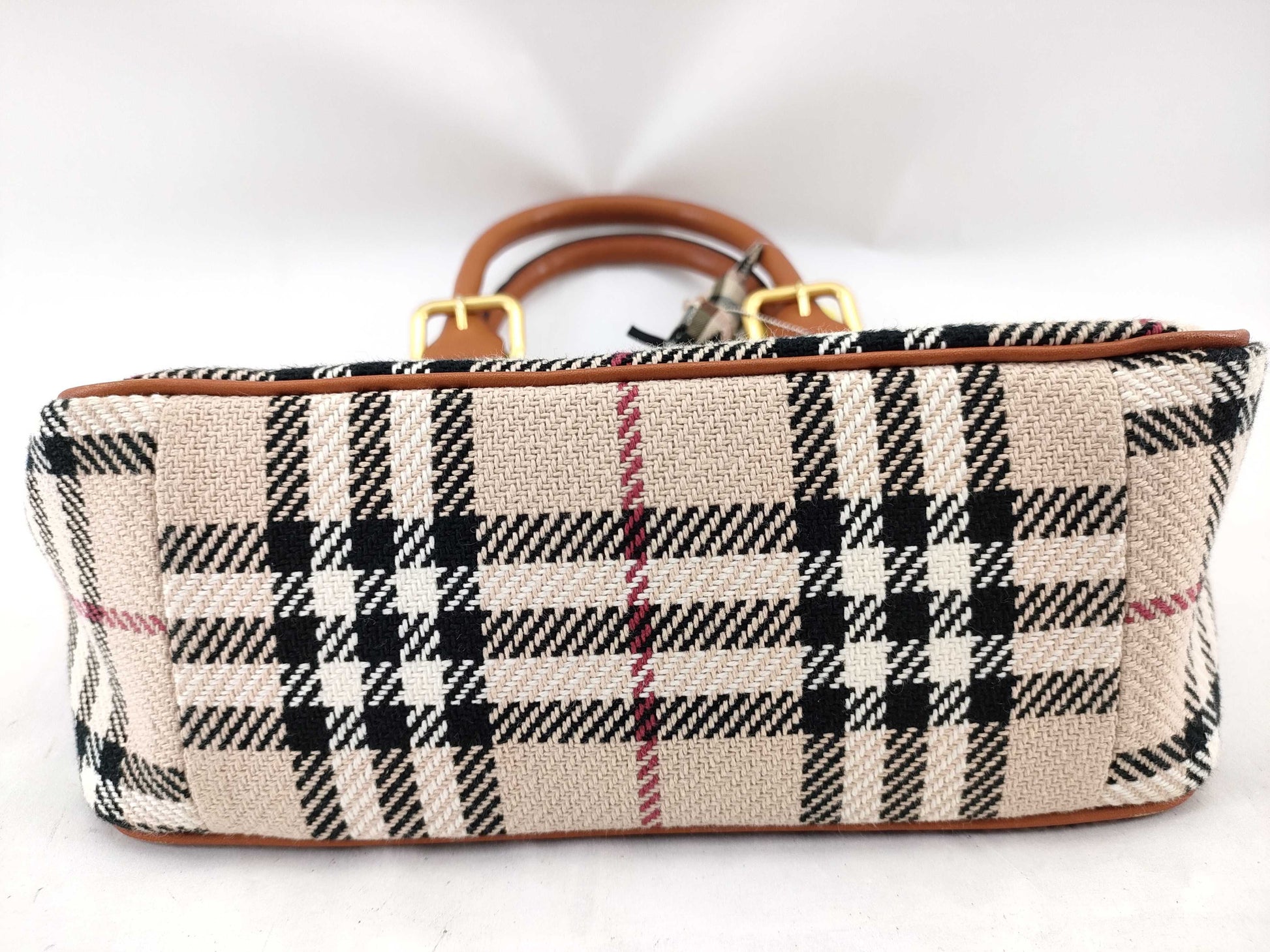 BURBERRY Canvas Tote Bag Handbag