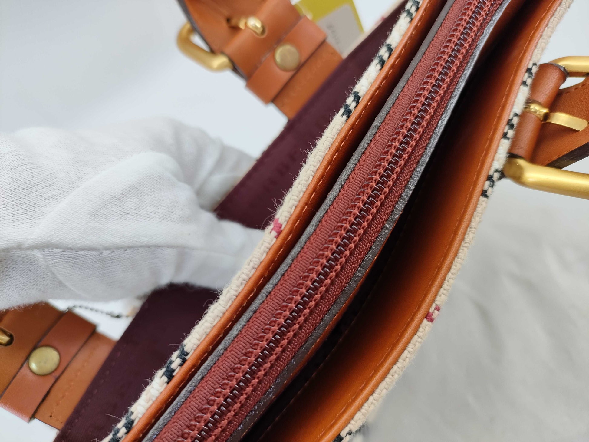 BURBERRY Canvas Tote Bag Handbag