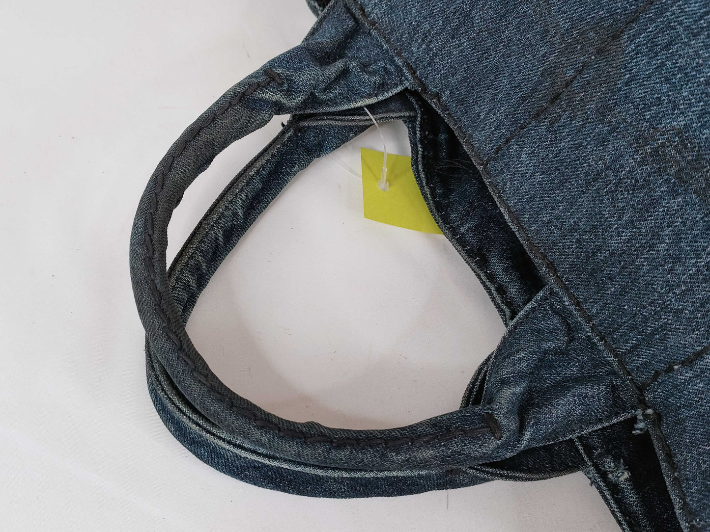 PRADA Canapa Denim 2-Way Handbag