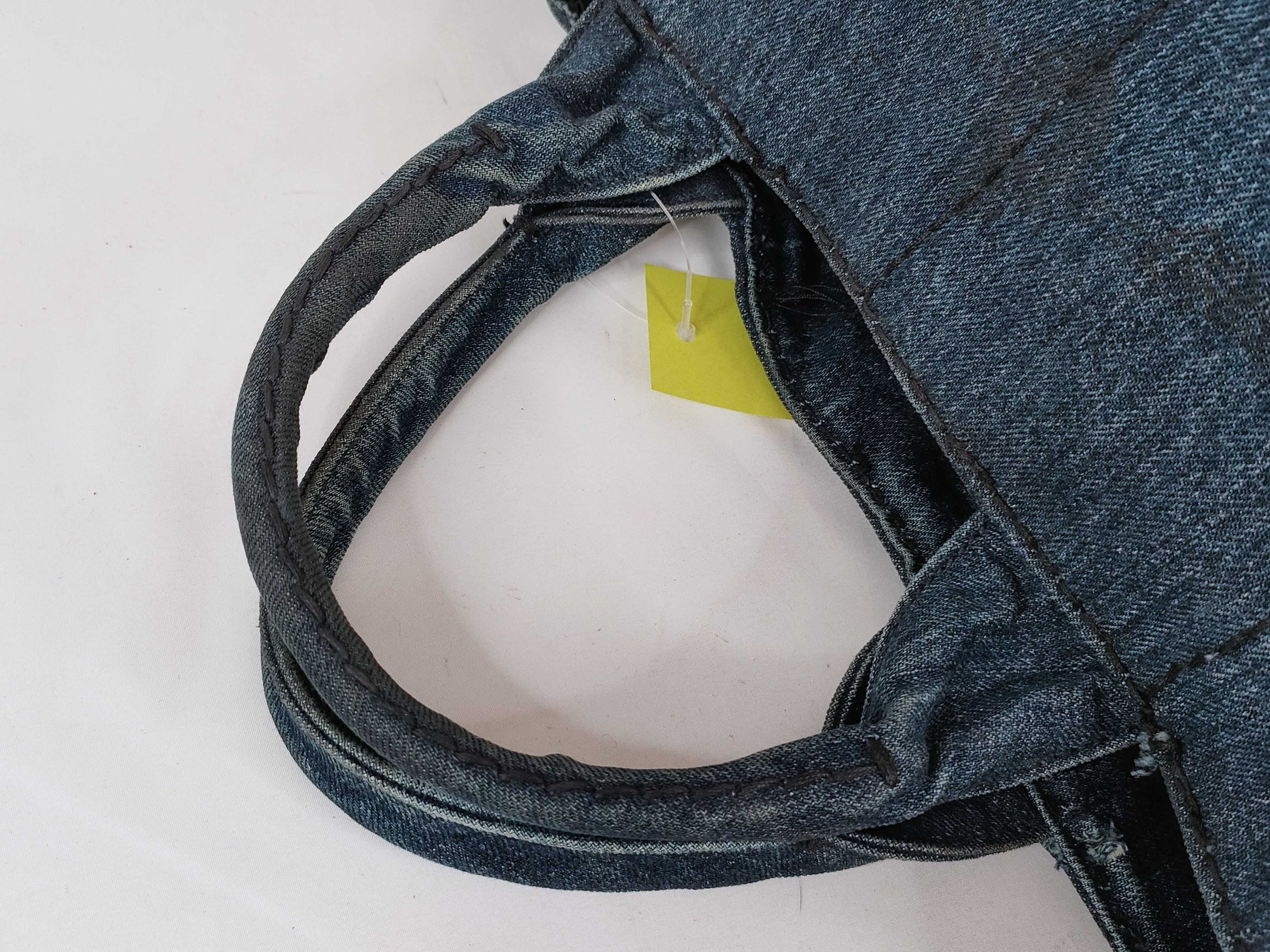 PRADA Canapa Denim 2-Way Handbag