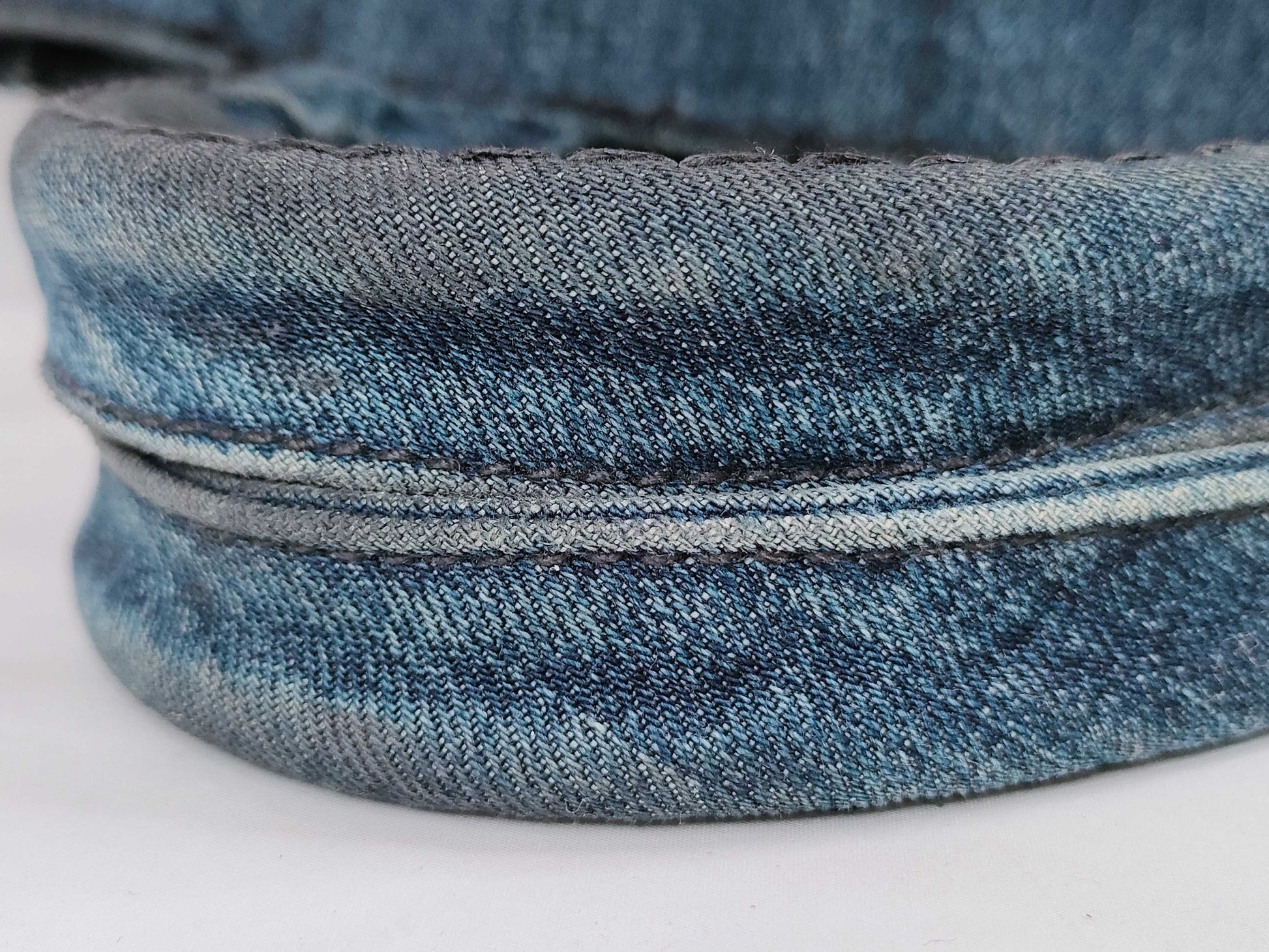 PRADA Canapa Denim 2-Way Handbag