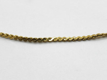 Dior logo rhinestone necklace