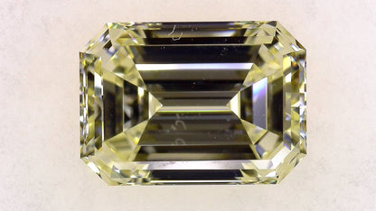 2.049ct UNDER N)VERY LIGHT YELLOW VS-1 ****/GD/VG MEDIUM BLUE NATURAL 8.70-6.28X4.05mm EM Diamond Loose