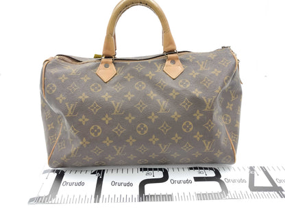 Louis Vuitton Monogram Speedy 35 Made in USA Paper Tag Vintage Boston Bag