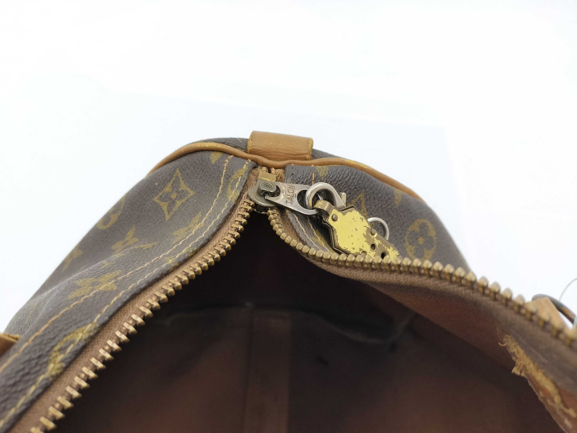 Louis Vuitton Monogram Speedy 35 Made in USA Paper Tag Vintage Boston Bag