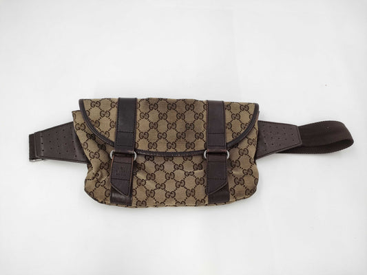 GUCCI GG Canvas 145851 492695 Waist Bag Body Bag Shoulder Bag