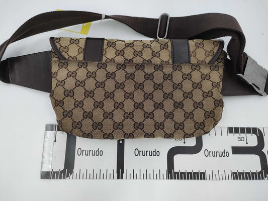 GUCCI GG Canvas 145851 492695 Waist Bag Body Bag Shoulder Bag