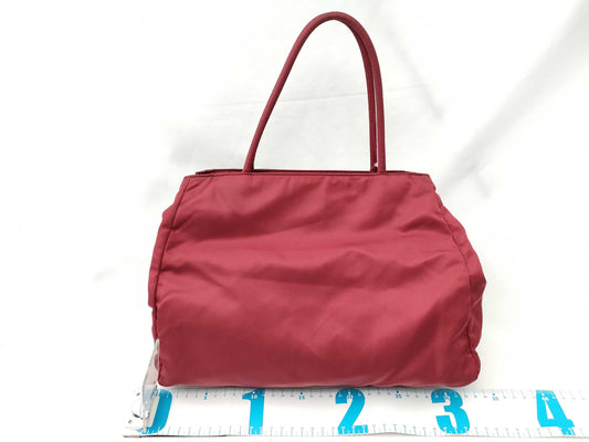 PRADA nylon tote bag, red