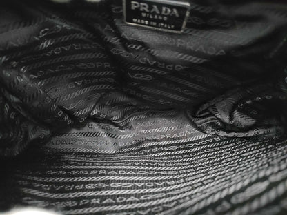 PRADA nylon tote bag with triangle logo