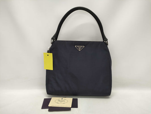 PRADA nylon tote bag with triangle logo