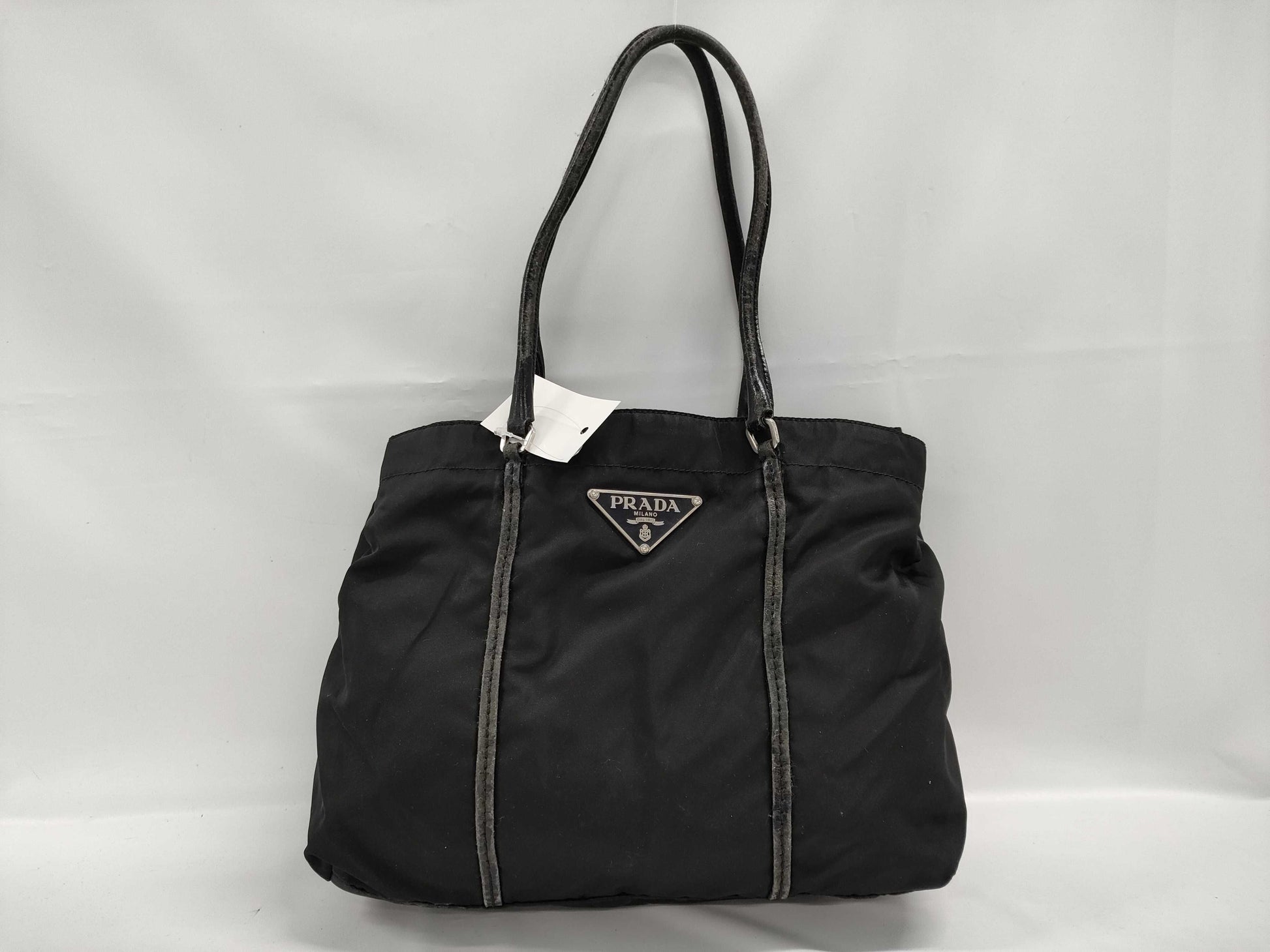 PRADA nylon tote bag with logo