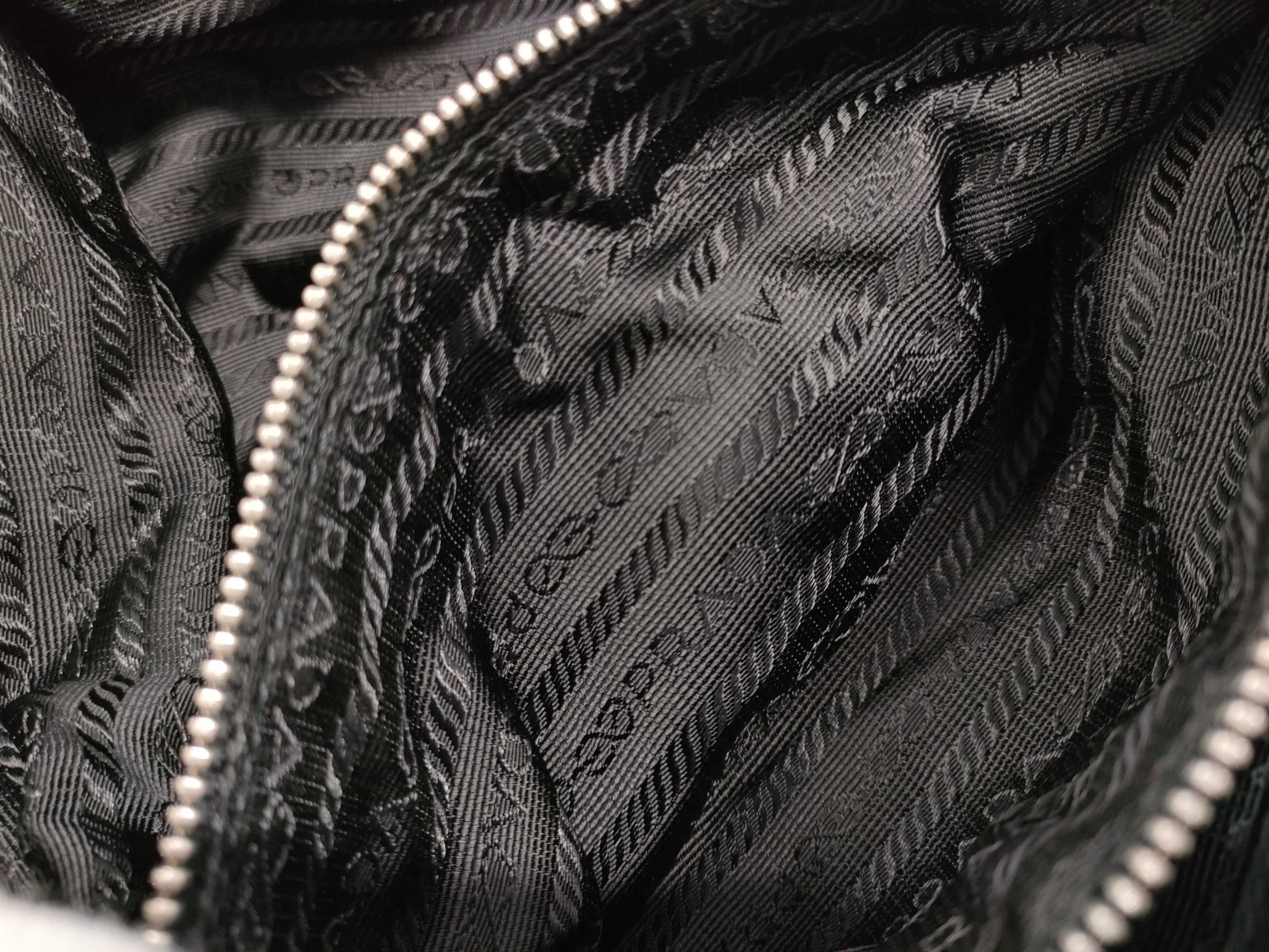 PRADA nylon tote bag with logo