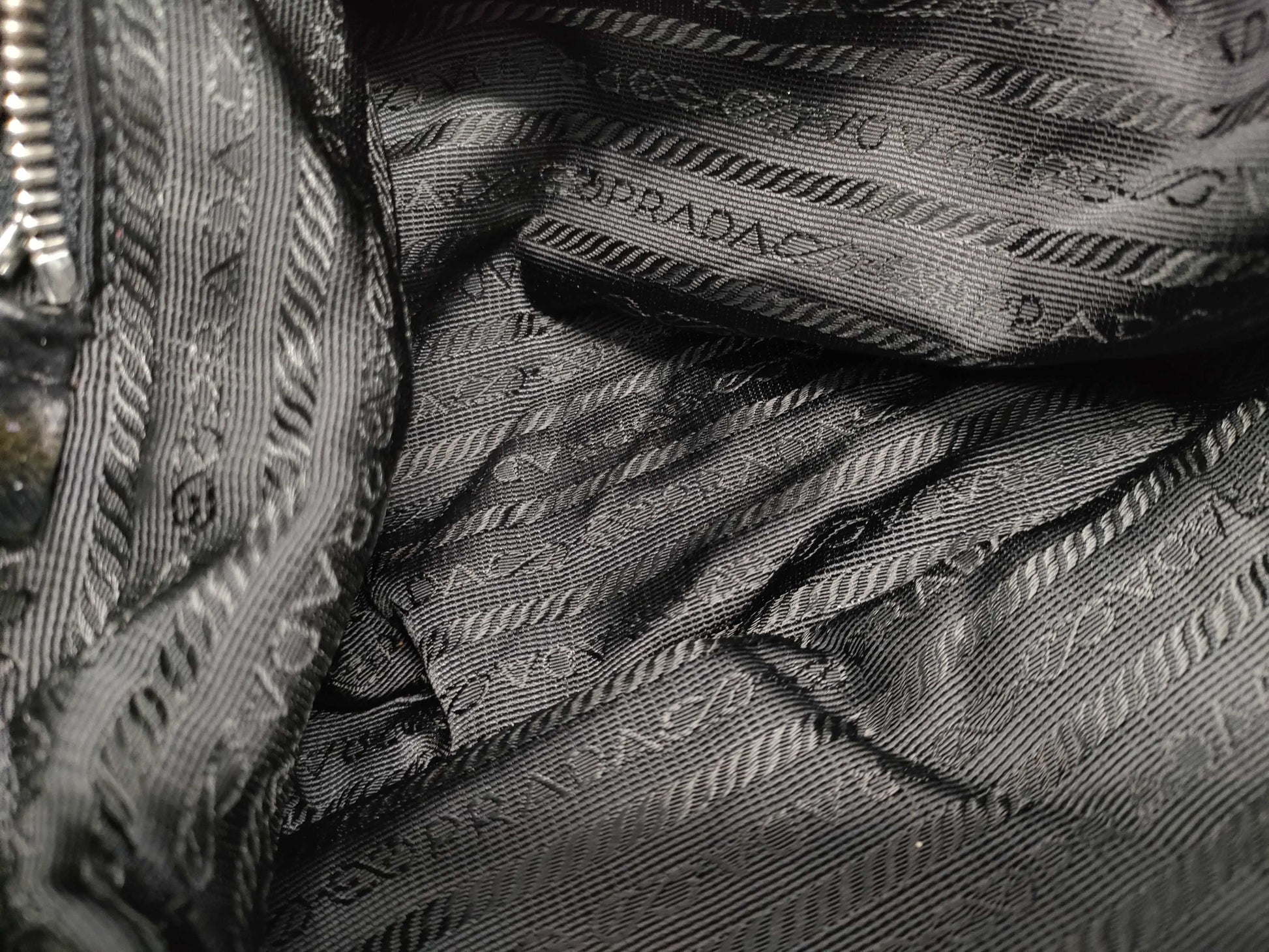 PRADA nylon tote bag with logo