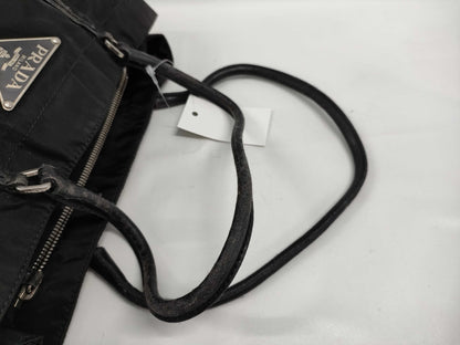 PRADA nylon tote bag with logo
