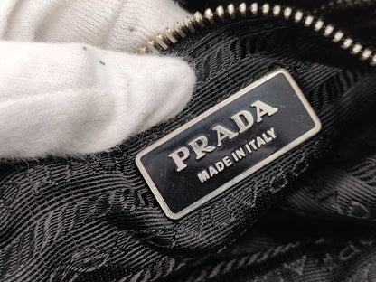PRADA nylon tote bag with logo