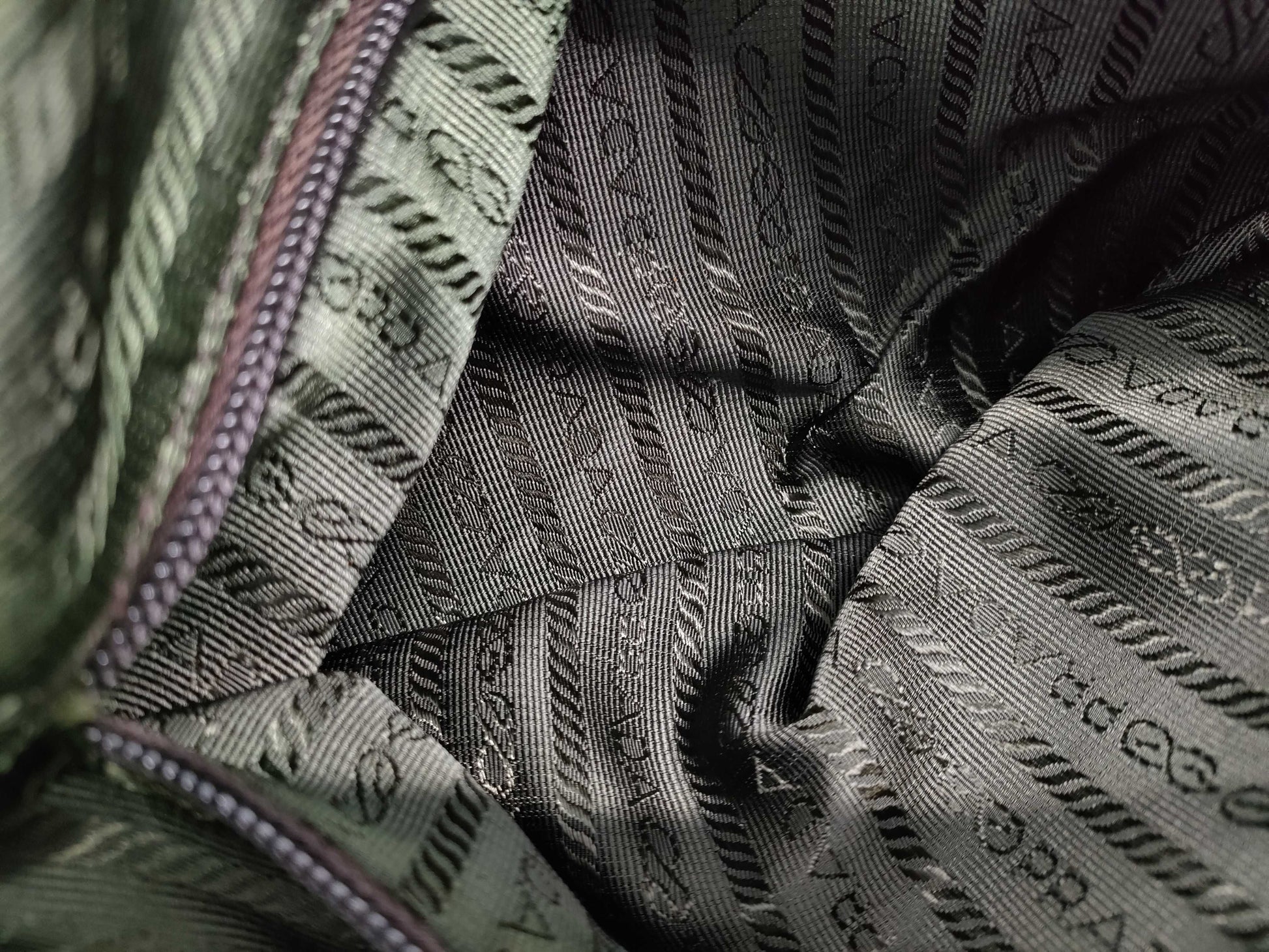 PRADA Nylon Tote Bag Khaki Tote Bag