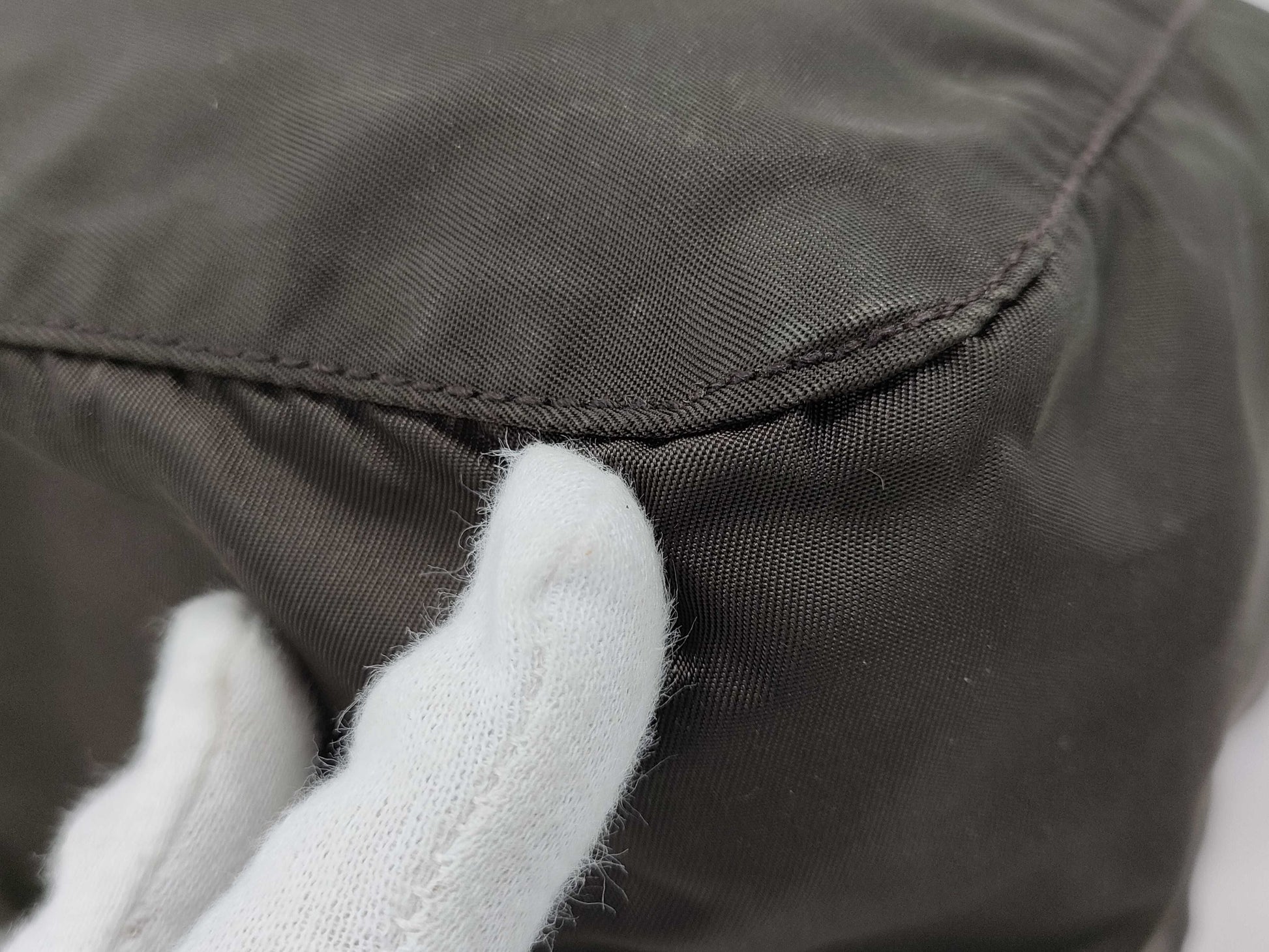 PRADA Nylon Tote Bag Khaki Tote Bag