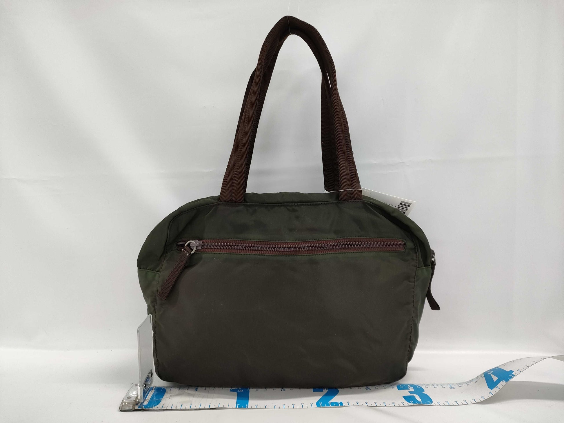 PRADA Nylon Tote Bag Khaki Tote Bag