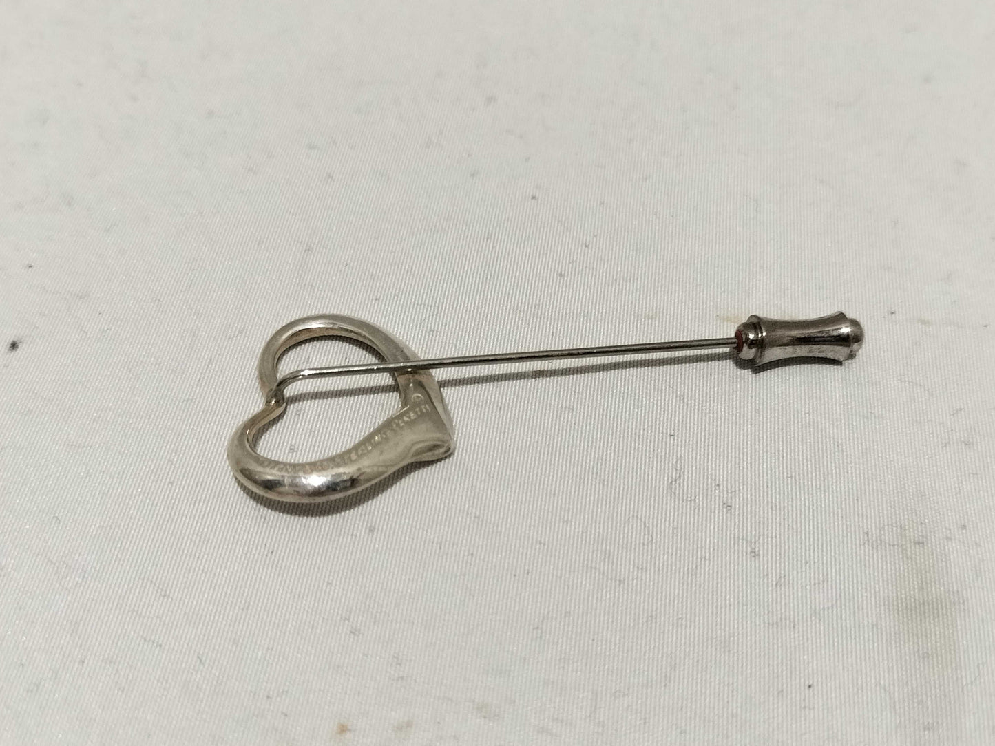 Tiffany & Co. Open Heart Pin Brooch