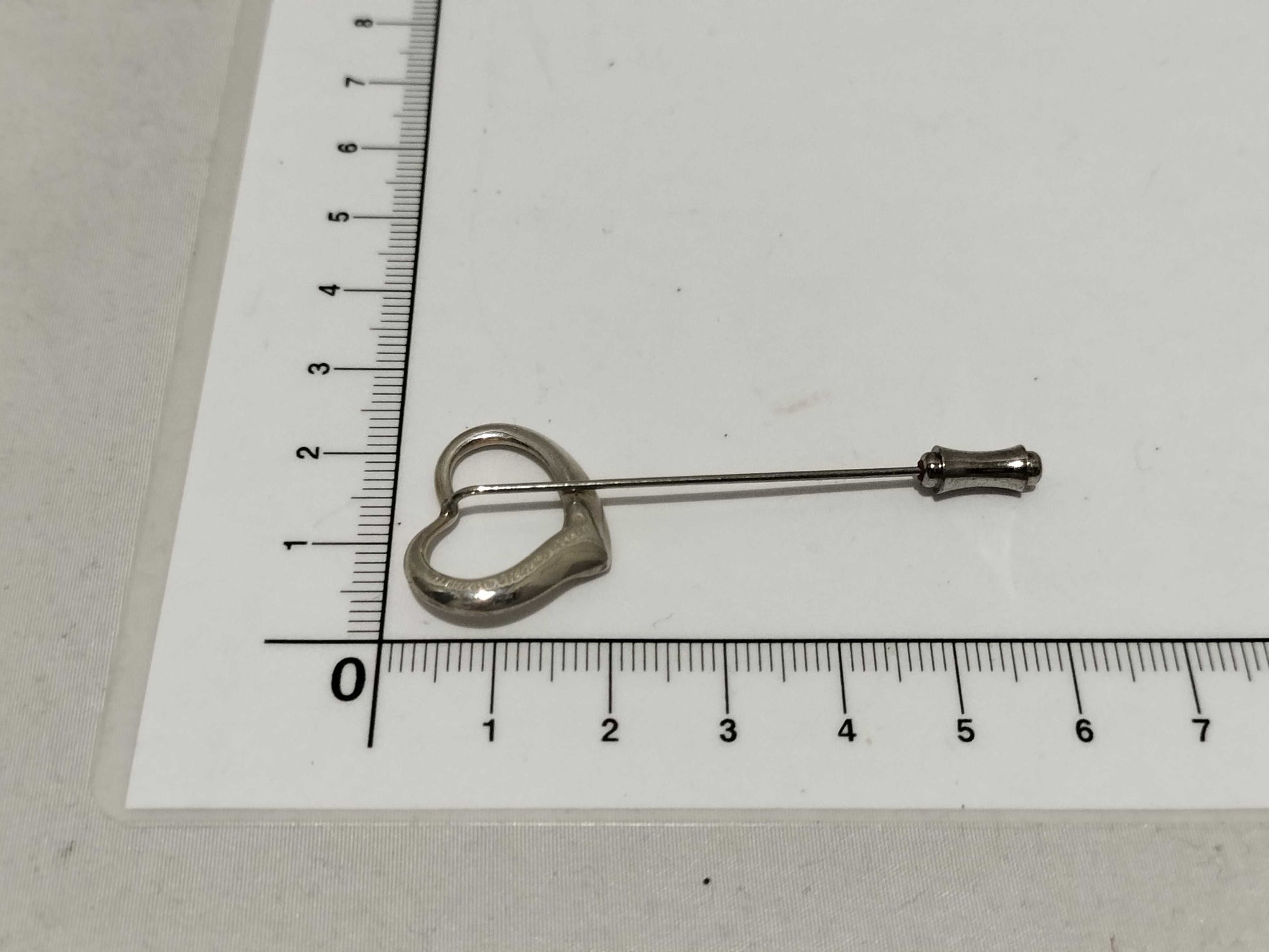 Tiffany & Co. Open Heart Pin Brooch