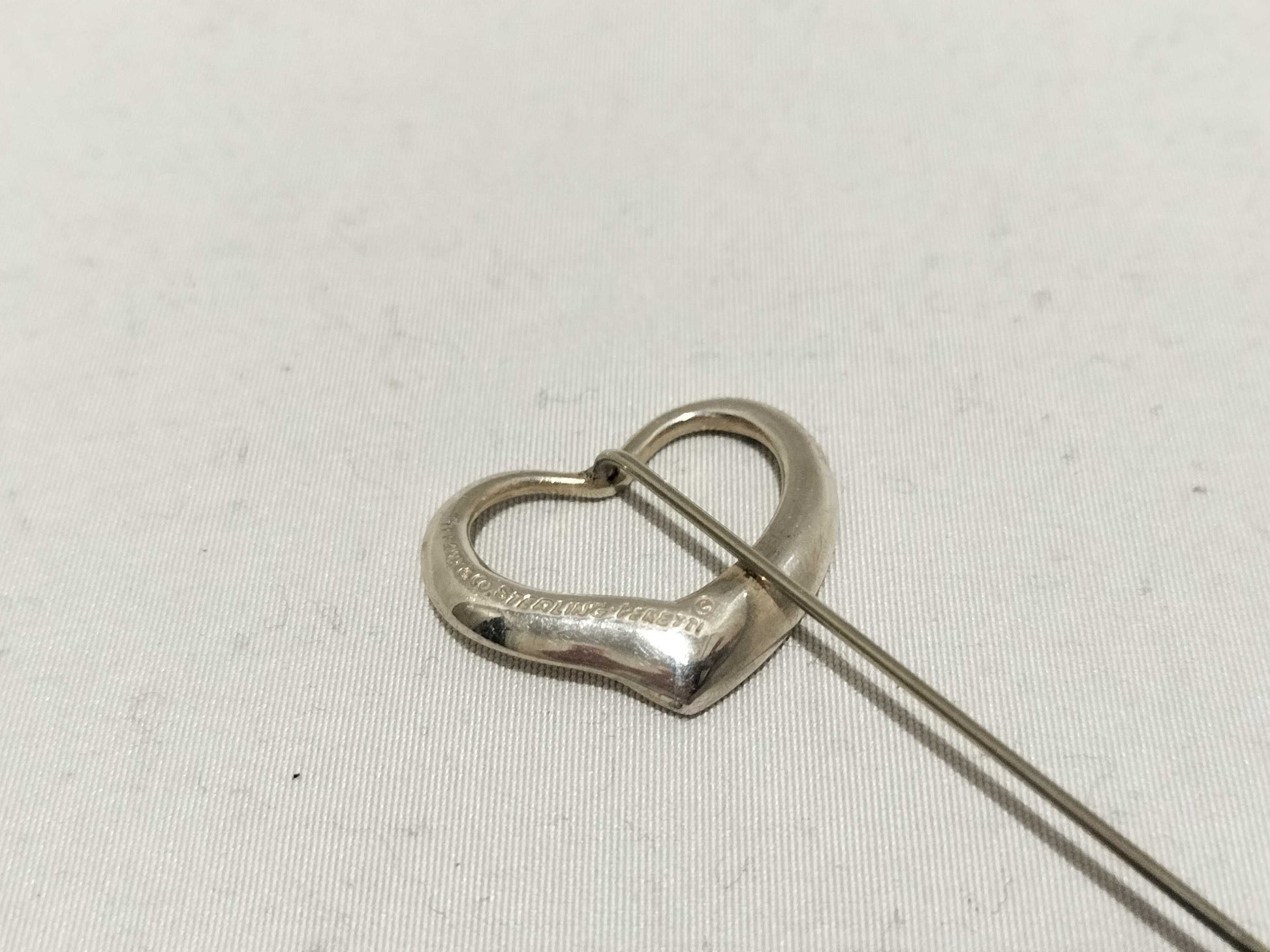 Tiffany & Co. Open Heart Pin Brooch