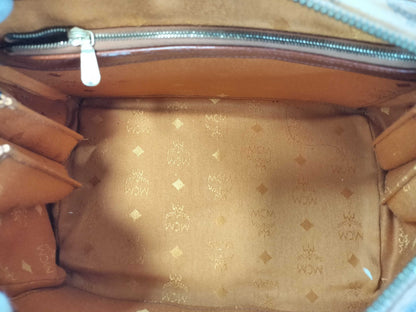 MCM Visetos Mini Boston 2-way Handbag