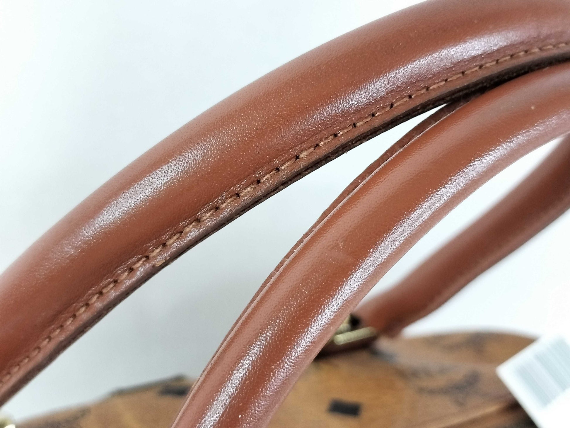 MCM Visetos Mini Boston 2-way Handbag