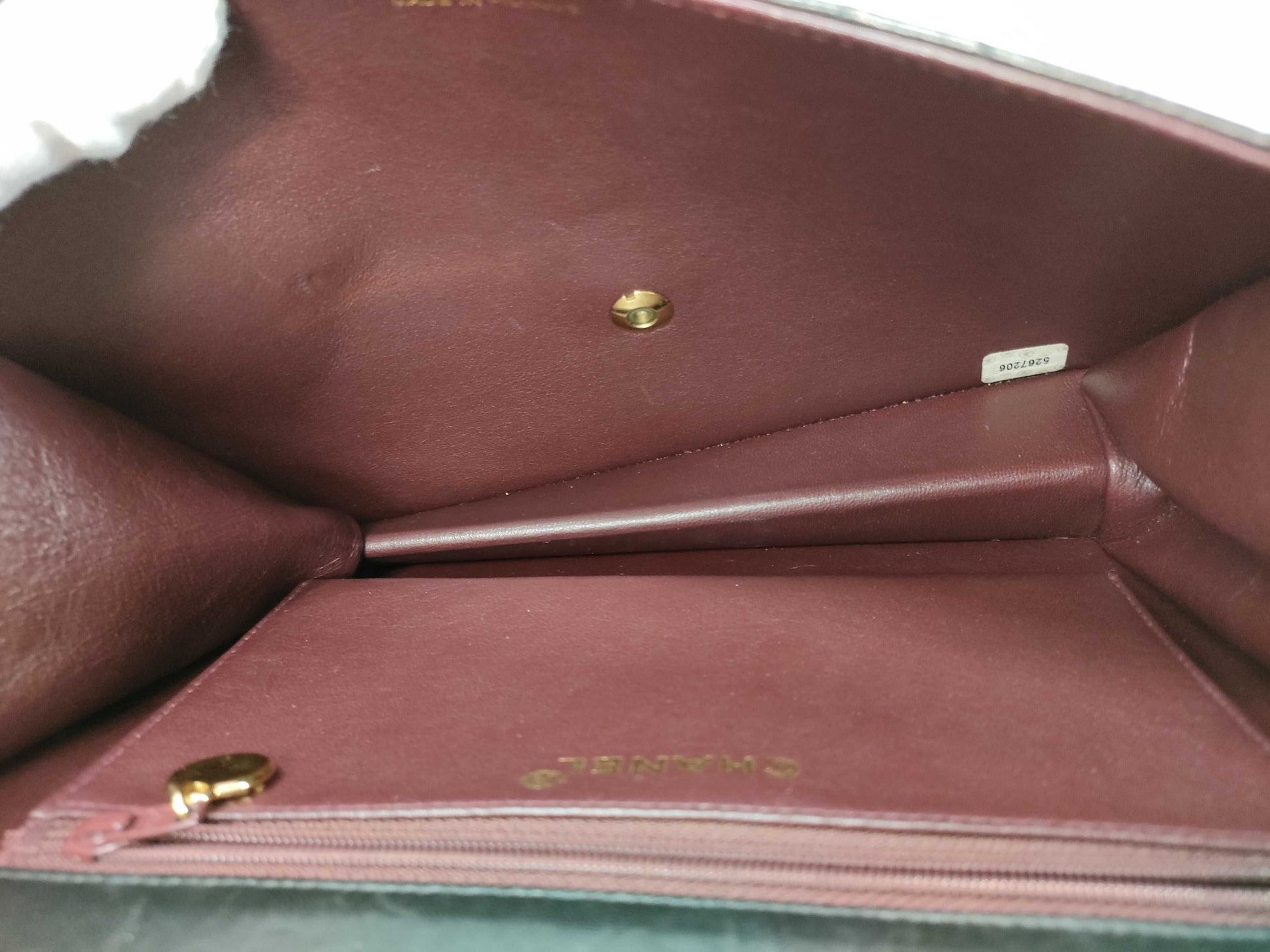 CHANEL Lambskin Matelasse Single Flap Shoulder Bag with Single Chain and Warranty