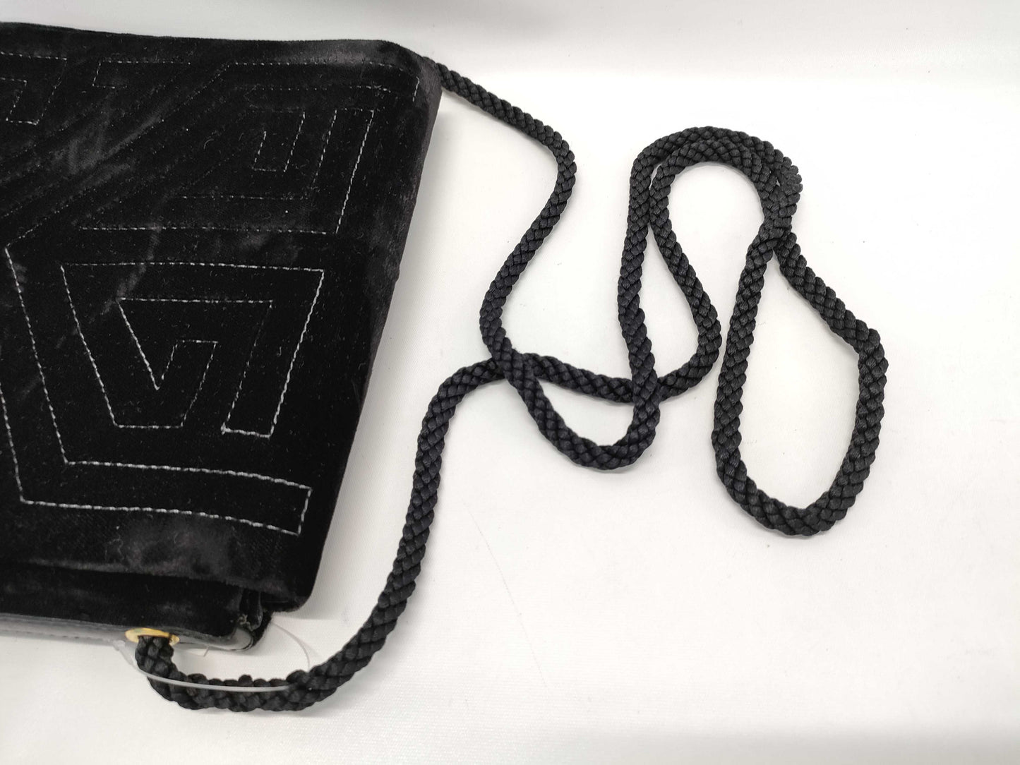 GIVENCHY Saxe Shoulder Bag in Velvet with Vintage Print