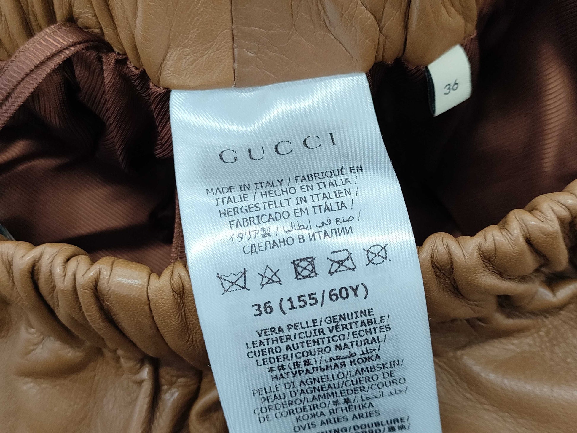 GUCCI Leather Pants